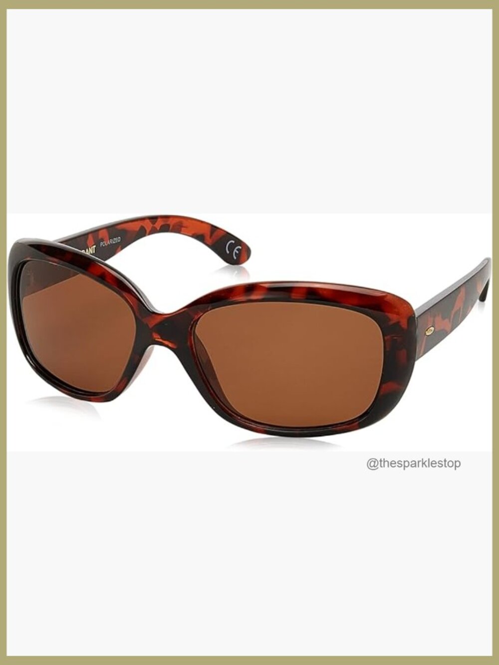 Plastic Wrap Sunglasses With Polarized Lenses And Uv Protection